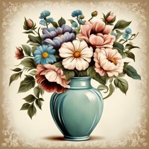 Custom Thrifted Flower Piece